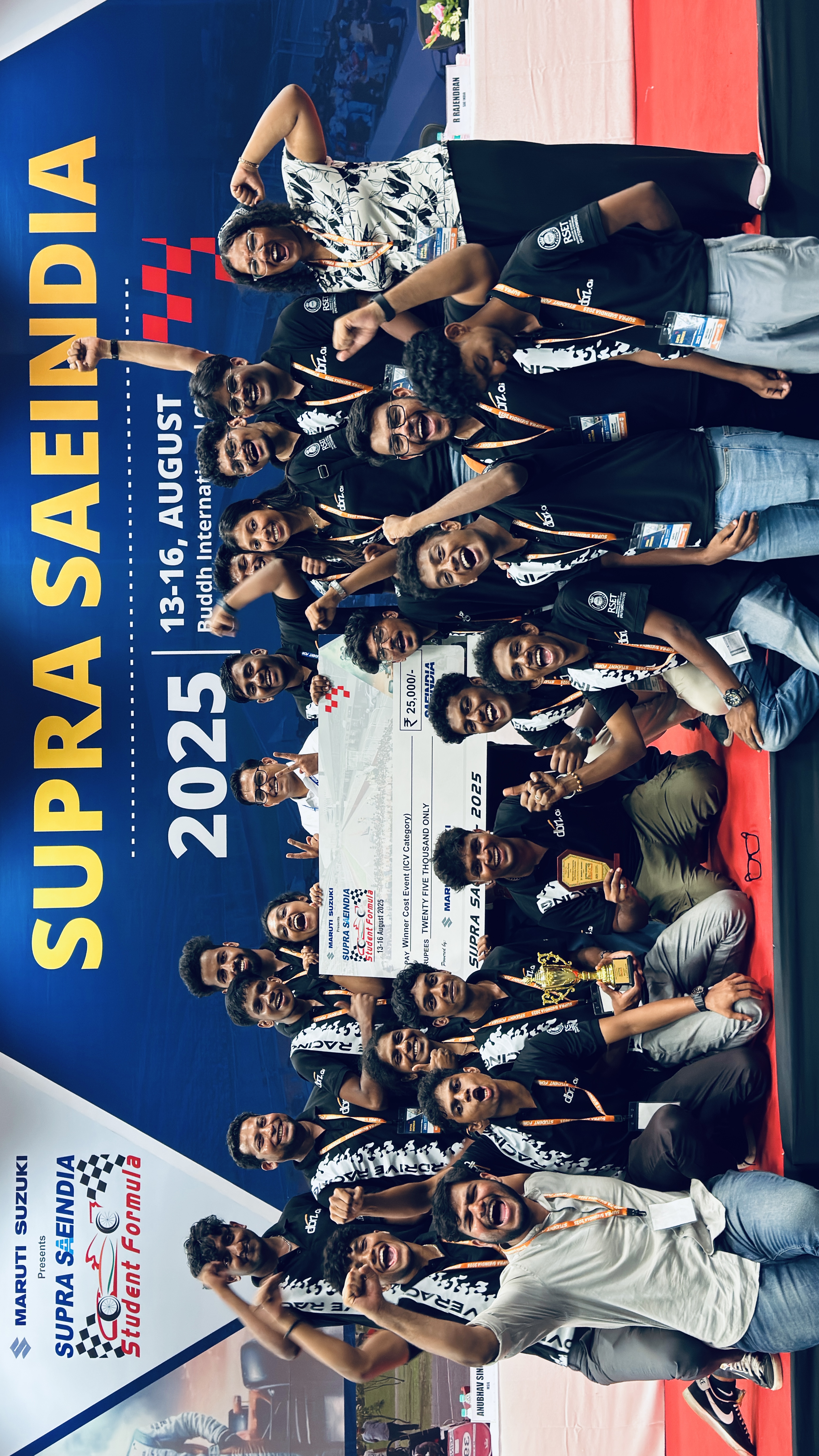 Overdrive Racing — SUPRA SAEINDIA 2025 Cost Event winners